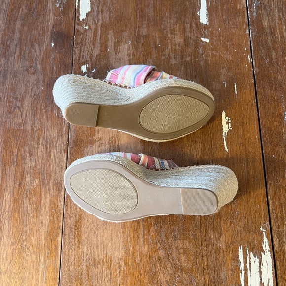 Sugar brand high heeled espadrilles style slide sandal. Size 8.5. - Picture 6 of 6